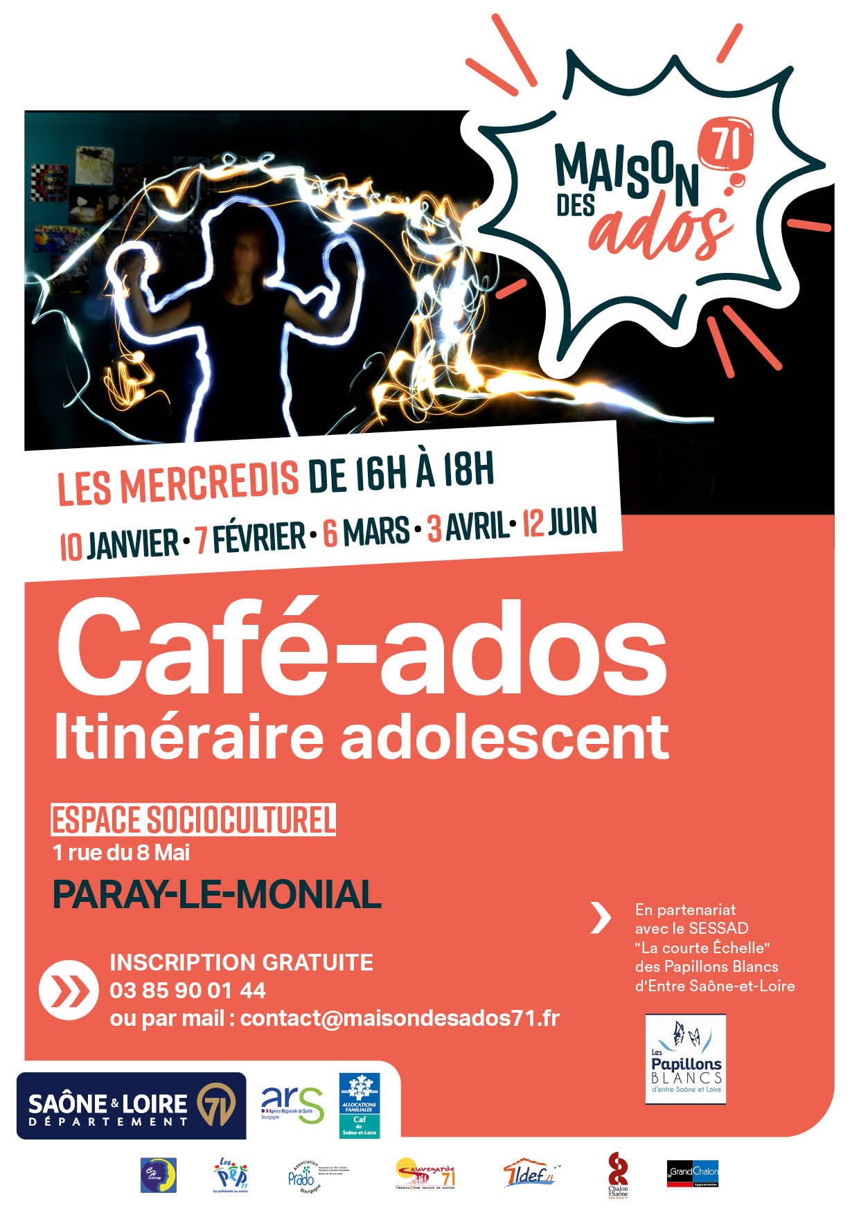 PARAY LE MONIAL : CAFE ADOS ITINERAIRE ADOLESCENT