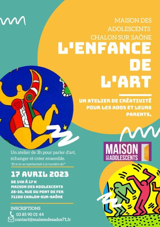 ATELIER PARENTS ADOS - L'ENFANCE DE L'ART