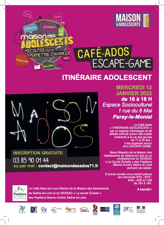 PARAY LE MONIAL - CAFE ADOS / ESCAPE GAME